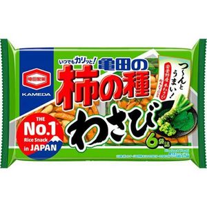 キリン堂における￥198での亀田の柿の種わさび６袋詰のオファー
