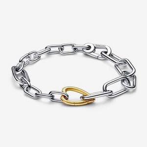 Pandoraにおける￥15400でのPandora ME Two-tone Heart Link Chain Braceletのオファー